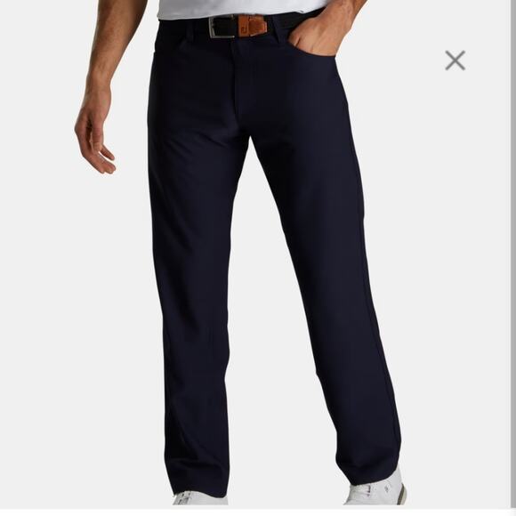 Footjoy 5 Pocket Performance Golf Pants Flat Front Size 32x30